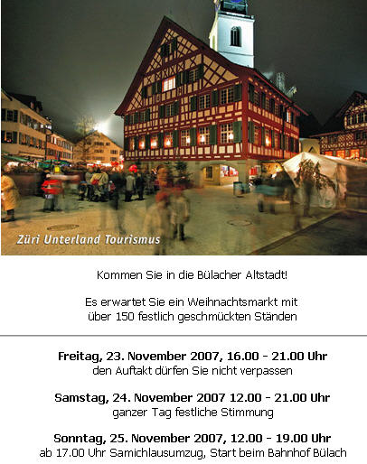 Weihnachtsmarkt im November