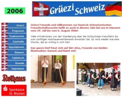 Grüezi Schweiz Woche in Hausern