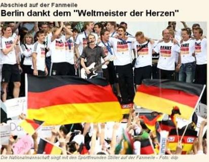 Dank an die Weltmeister der Herzen