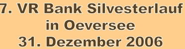 Oeversee Silvesterlauf